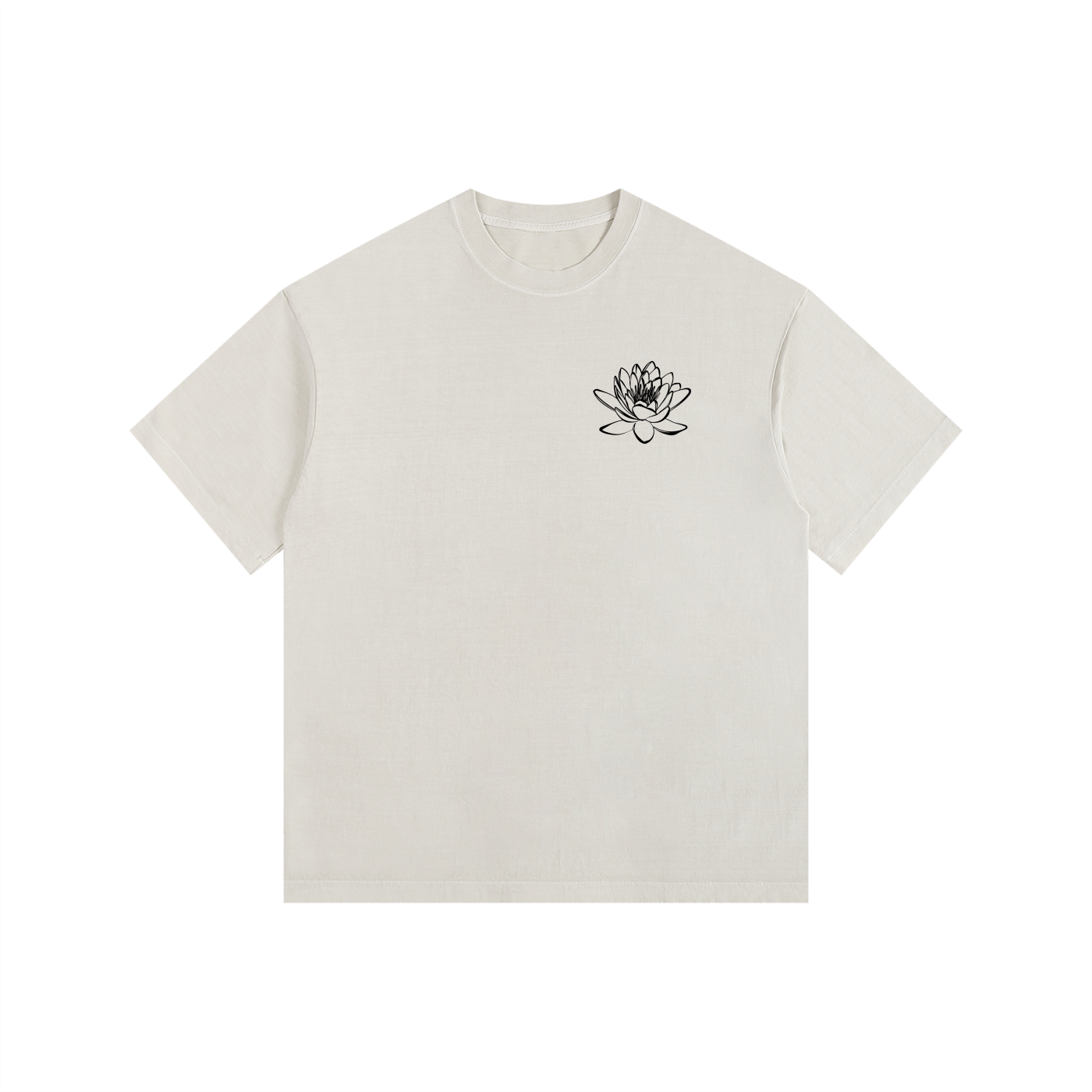 no mud no lotus Vintage Washed Oversized Cotton T-Shirt - Divine Grit