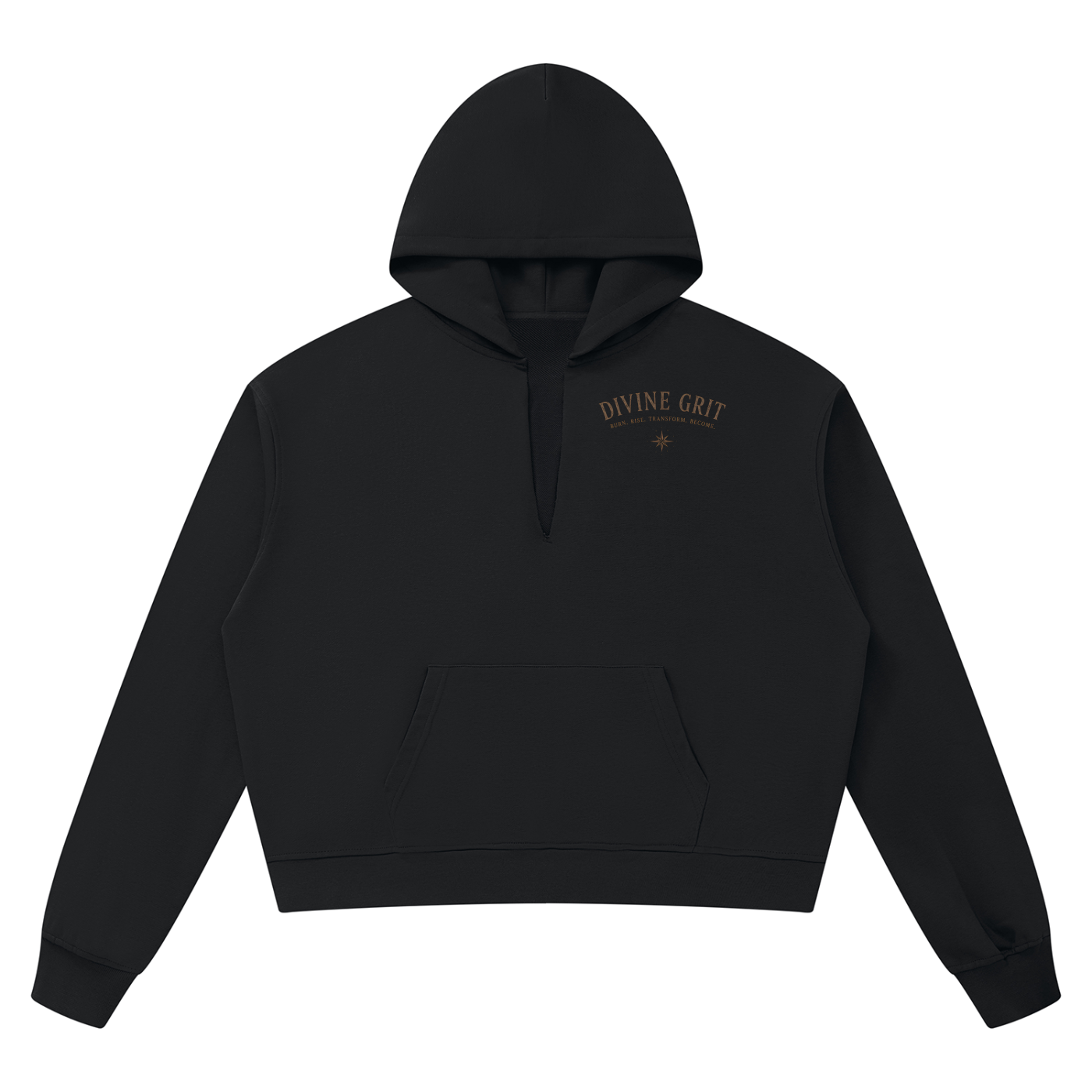 Unisex Boxy Raw Edge Hoodie