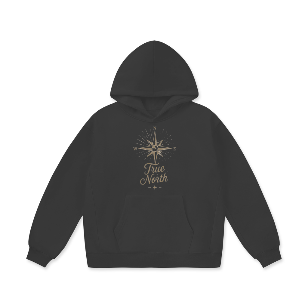 True North Fleece Hoodie - Oversized Cozy Comfort for All Seasons - Divine Grit
