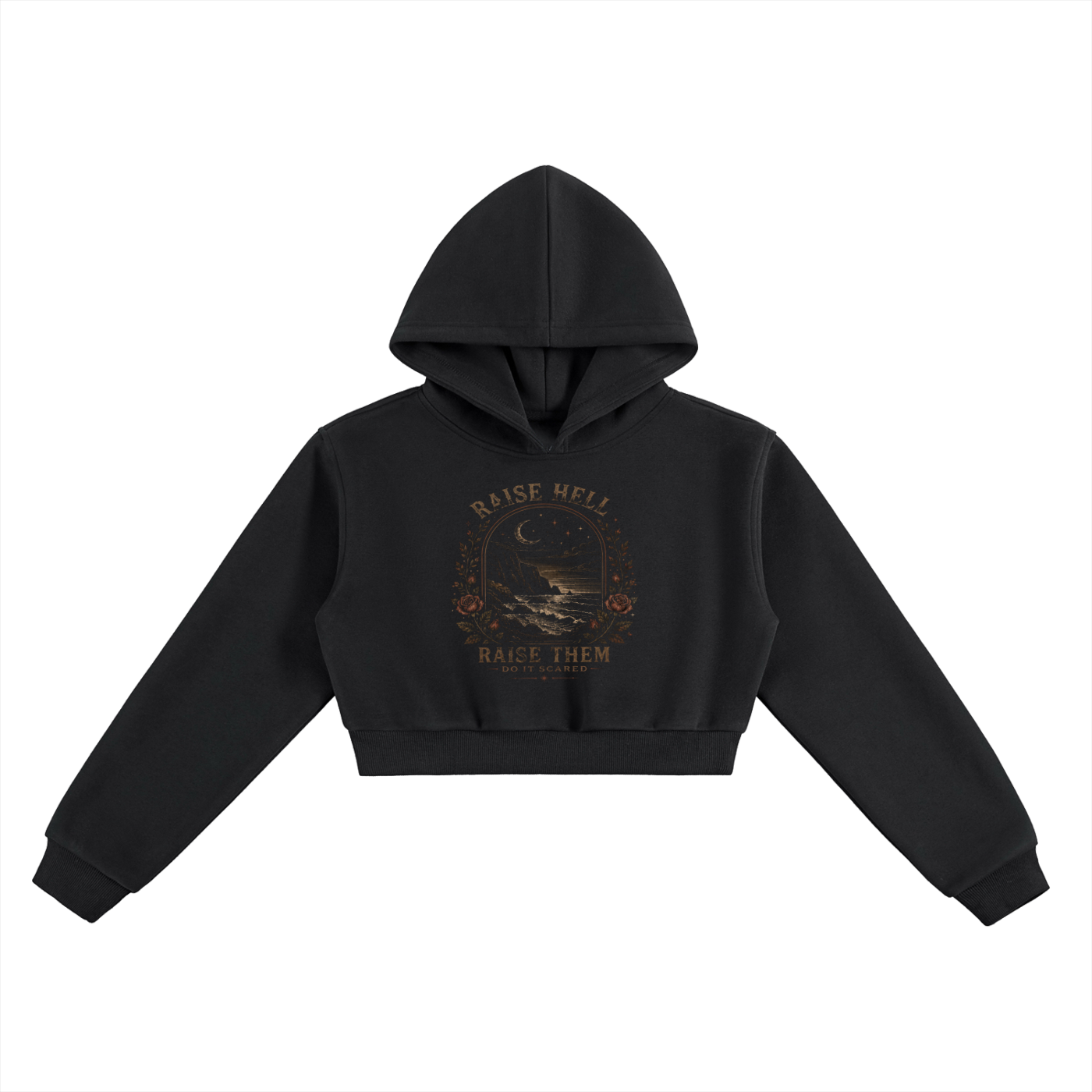 Raise Them Women's Cropped Hoodie - Essential Womens Cropped Hoodie for Every Occasion