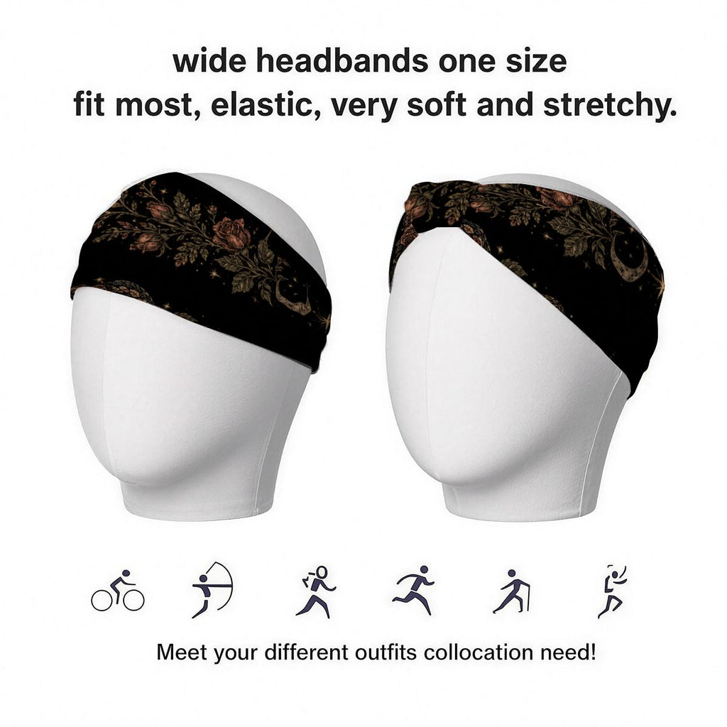 Boho Floral Wide Turban Headband