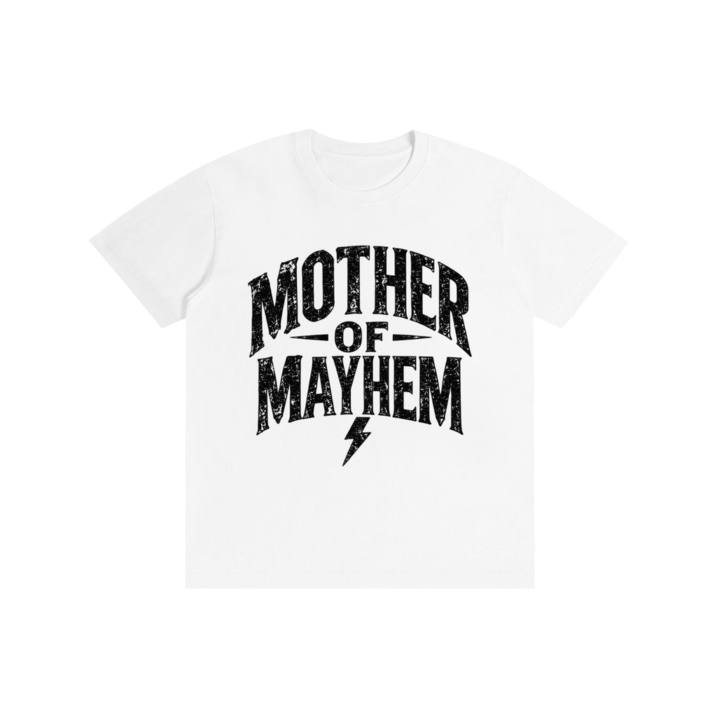 Mother of mayhem Pure Cotton White T-Shirt