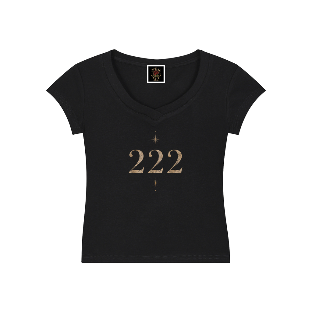 Essential V-Neck Bodycon T-Shirt - Divine Grit