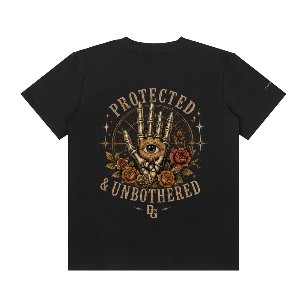 Protected and Unbothered T-Shirt - Unisex Classic Crew Neck Cotton Tee to Elevate Your Style