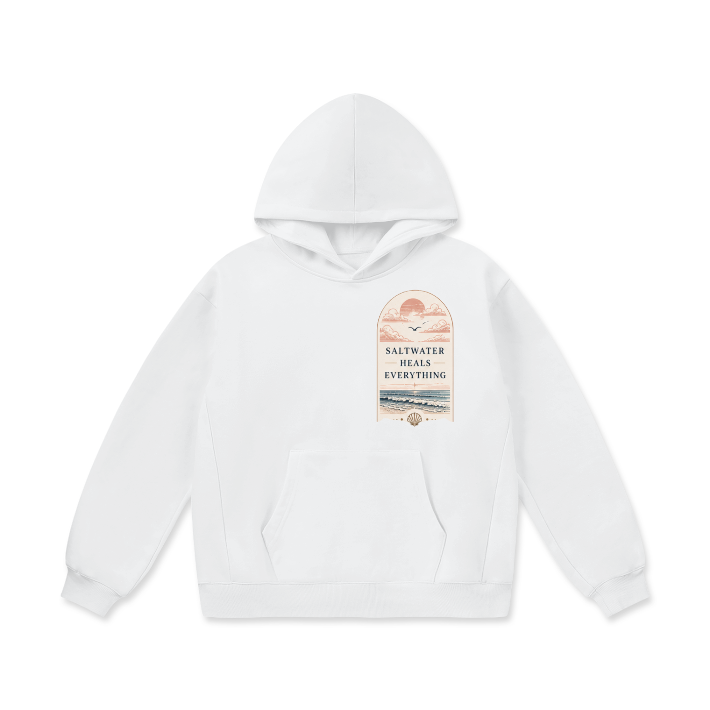 Saltwater Heals Everything Hoodie – Oversized Fleece Comfort for Every Occasion