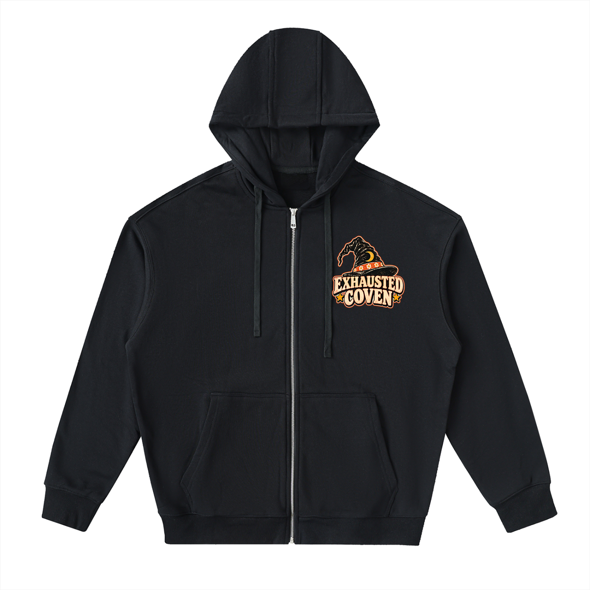 I Put the Hex in Exhausted Halloween Zip-Up Hoodie | 380 GSM