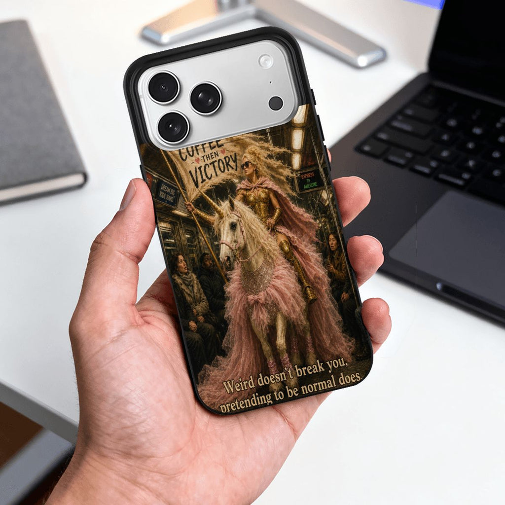 Coffee Then Victory iPhone 17 Pro Max Case – Weird & Wonderful Phone Case