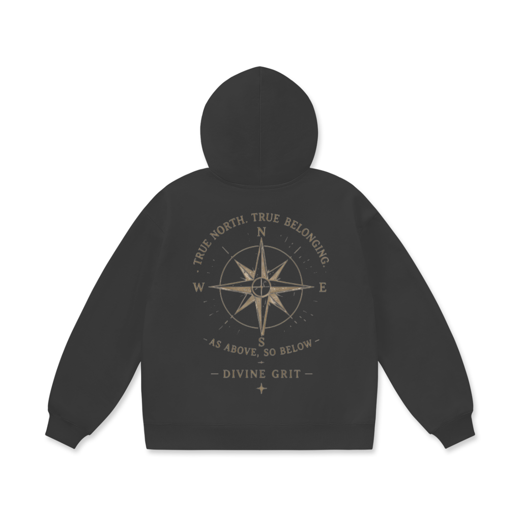 True North Fleece Hoodie - Oversized Cozy Comfort for All Seasons - Divine Grit
