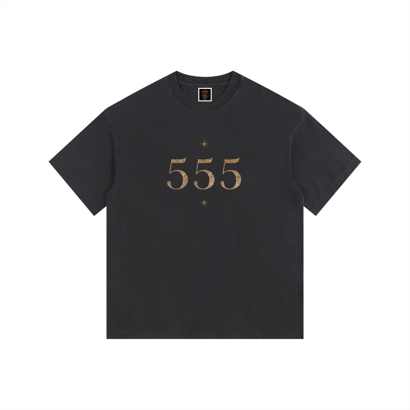 Angel Number Oversized T-Shirt - Vintage Washed Style - Divine Grit